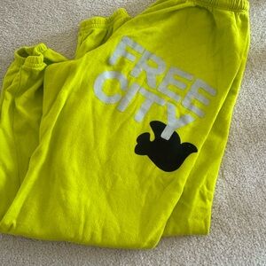 freecity  Neon Yellow Joggers